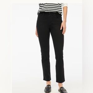 J. Crew Essential Straight All-Day Stretch Black Jeans. NWT - 27T
